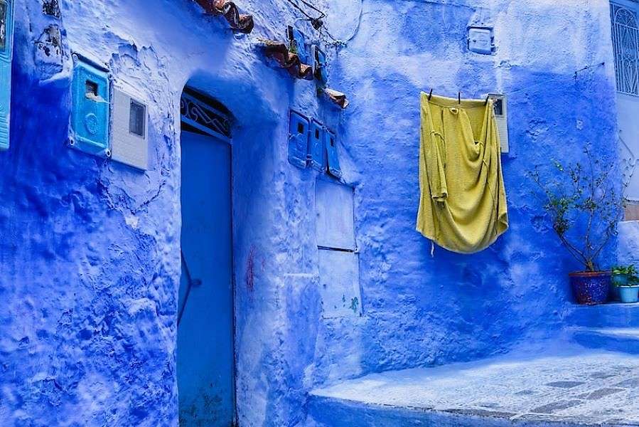 The blue city of Chefchaouen in Morocco jigsaw puzzle online