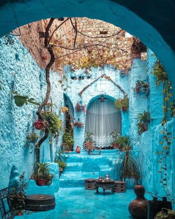 The blue city of Chefchaouen in Morocco online puzzle