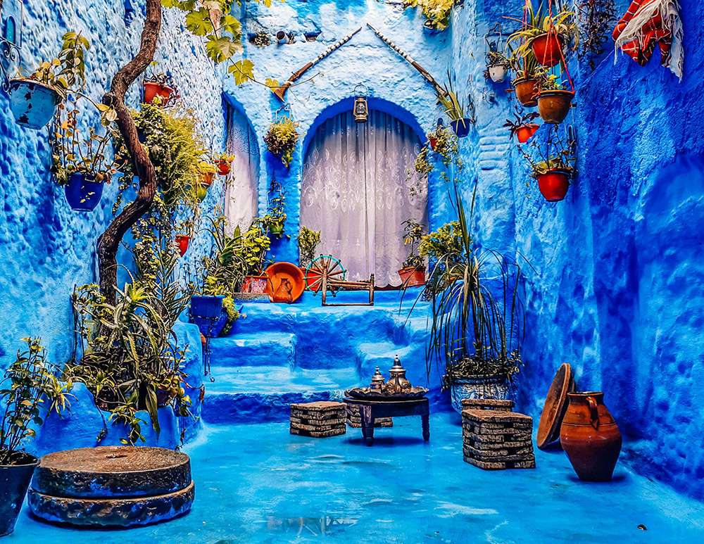 Orașul albastru Chefchaouen din Maroc puzzle online