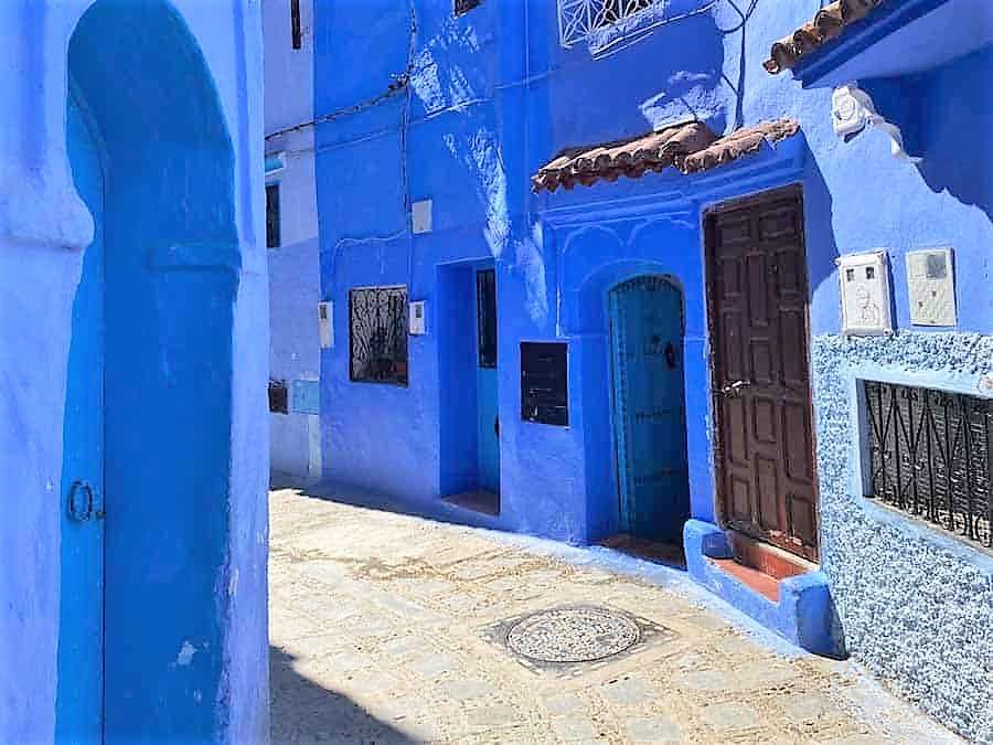 A cidade azul de Chefchaouen em Marrocos quebra-cabeças online