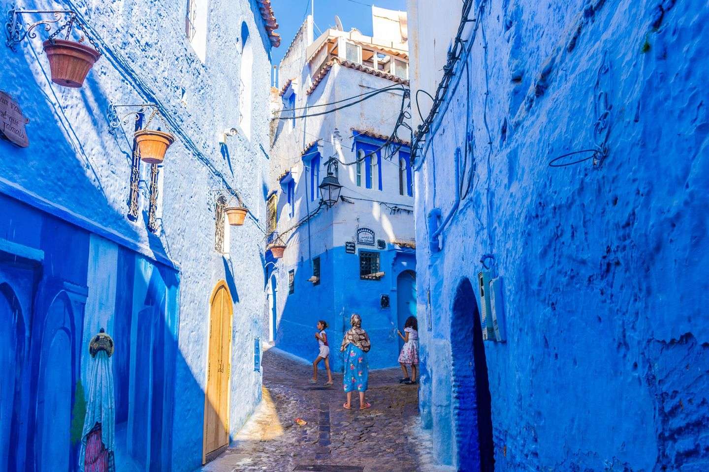 Η μπλε πόλη Chefchaouen στο Μαρόκο παζλ online