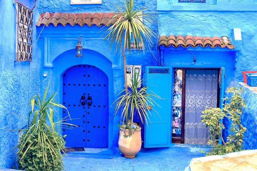 モロッコの青い街シャウエン オンラインパズル