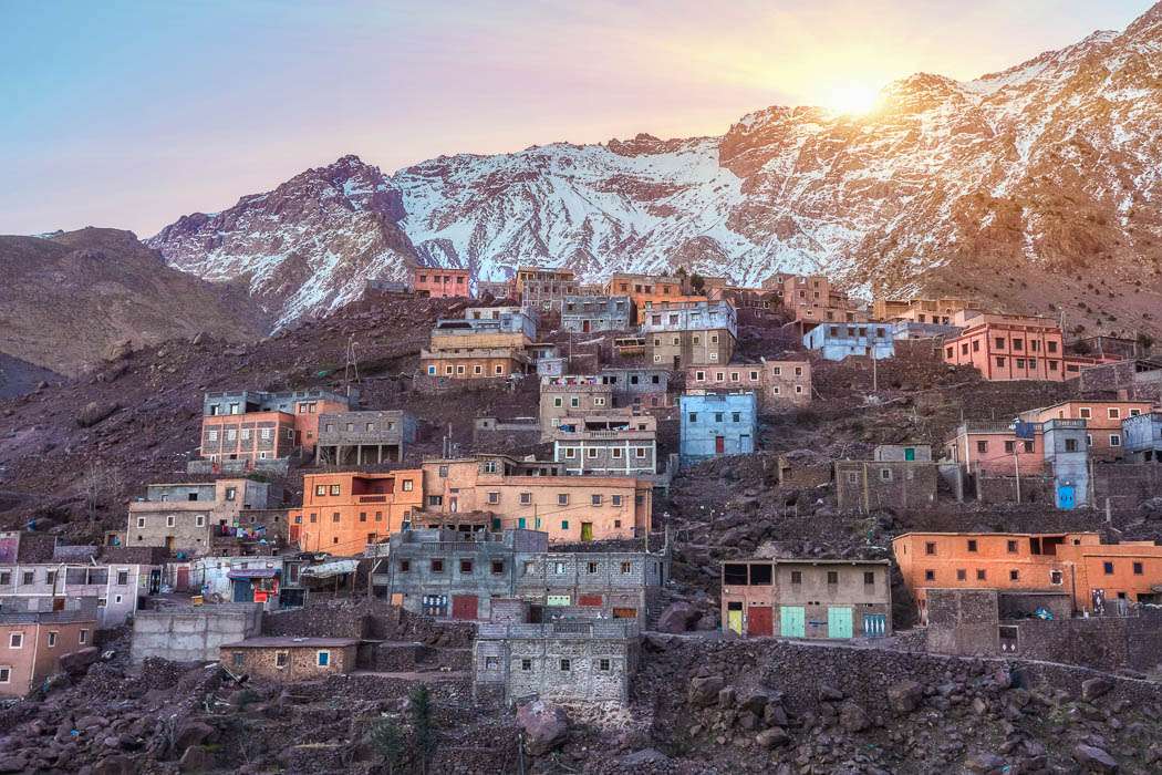 Атласские горы в Марокко в Африке онлайн-пазл
