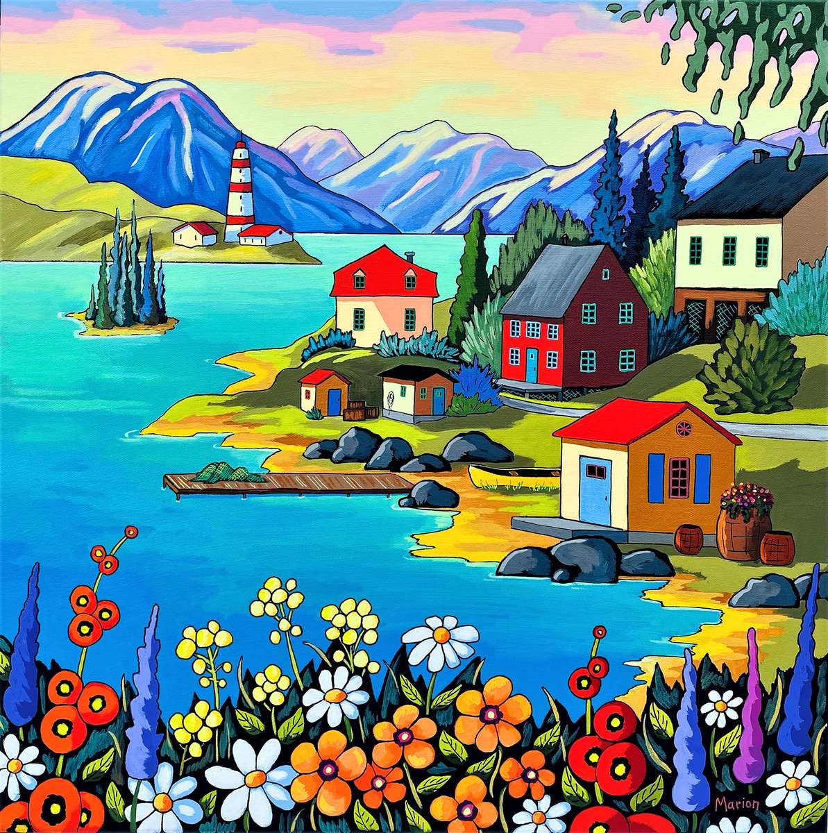 Südinsel-Fjord Puzzlespiel online