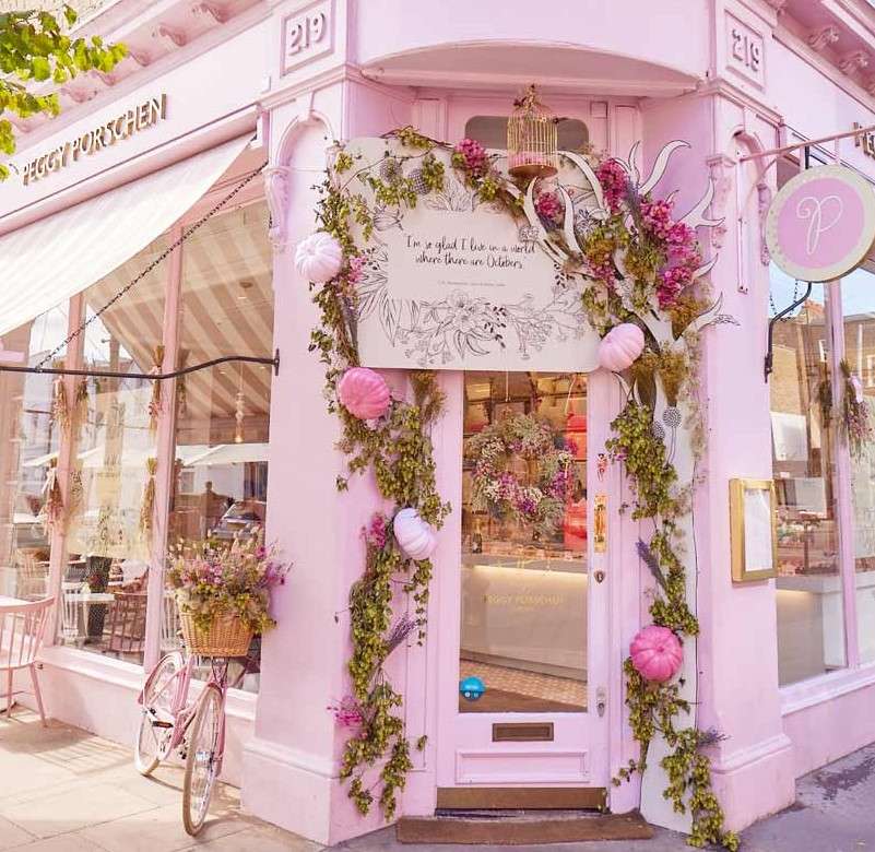Цветочный магазин в Лондоне пазл онлайн