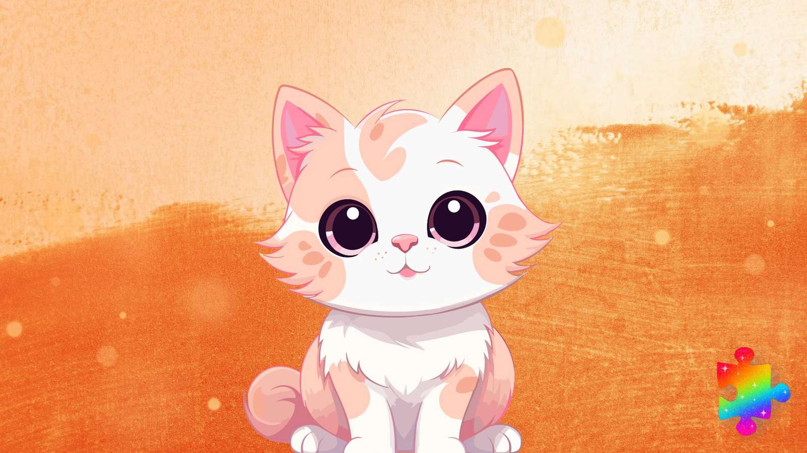オレンジ色の猫 ジグソーパズルオンライン