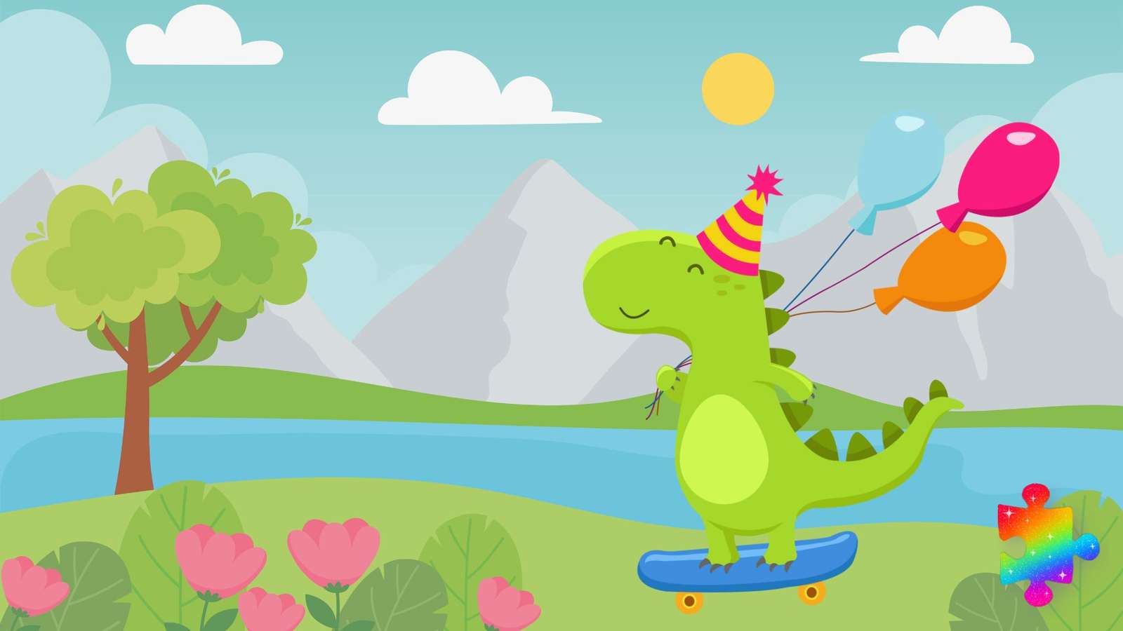 Compleanno dei dinosauri puzzle online