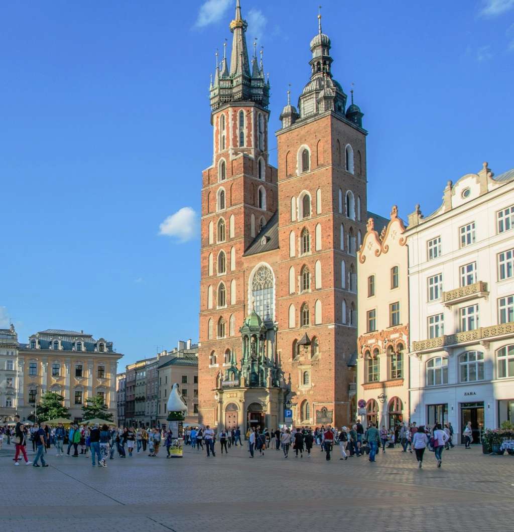 Краков - Главен пазарен площад онлайн пъзел
