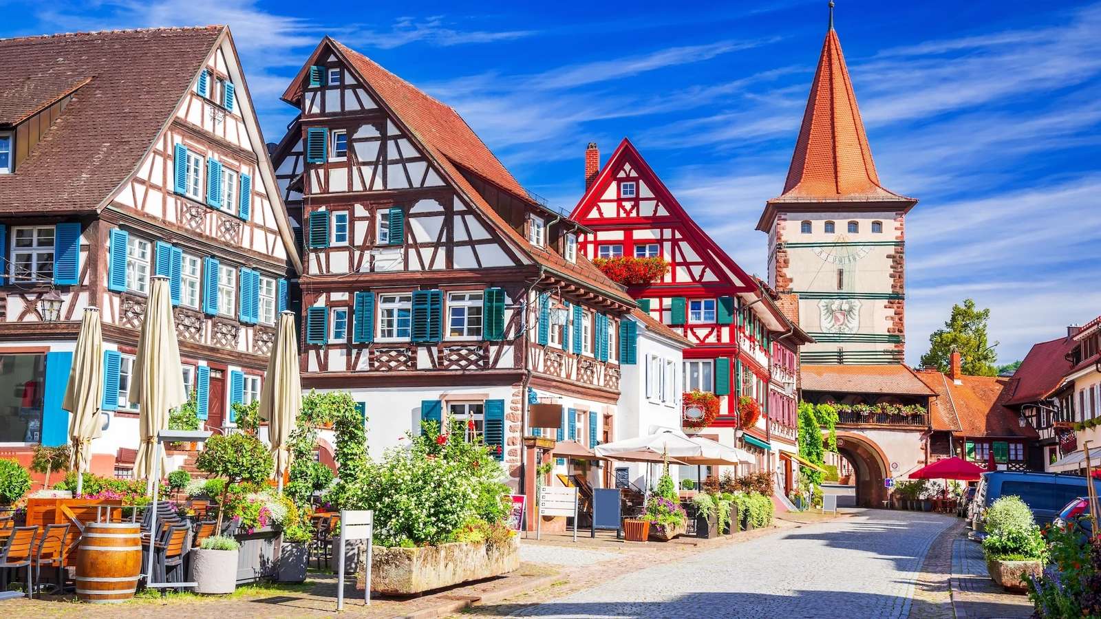Straßburger Dorf Online-Puzzle