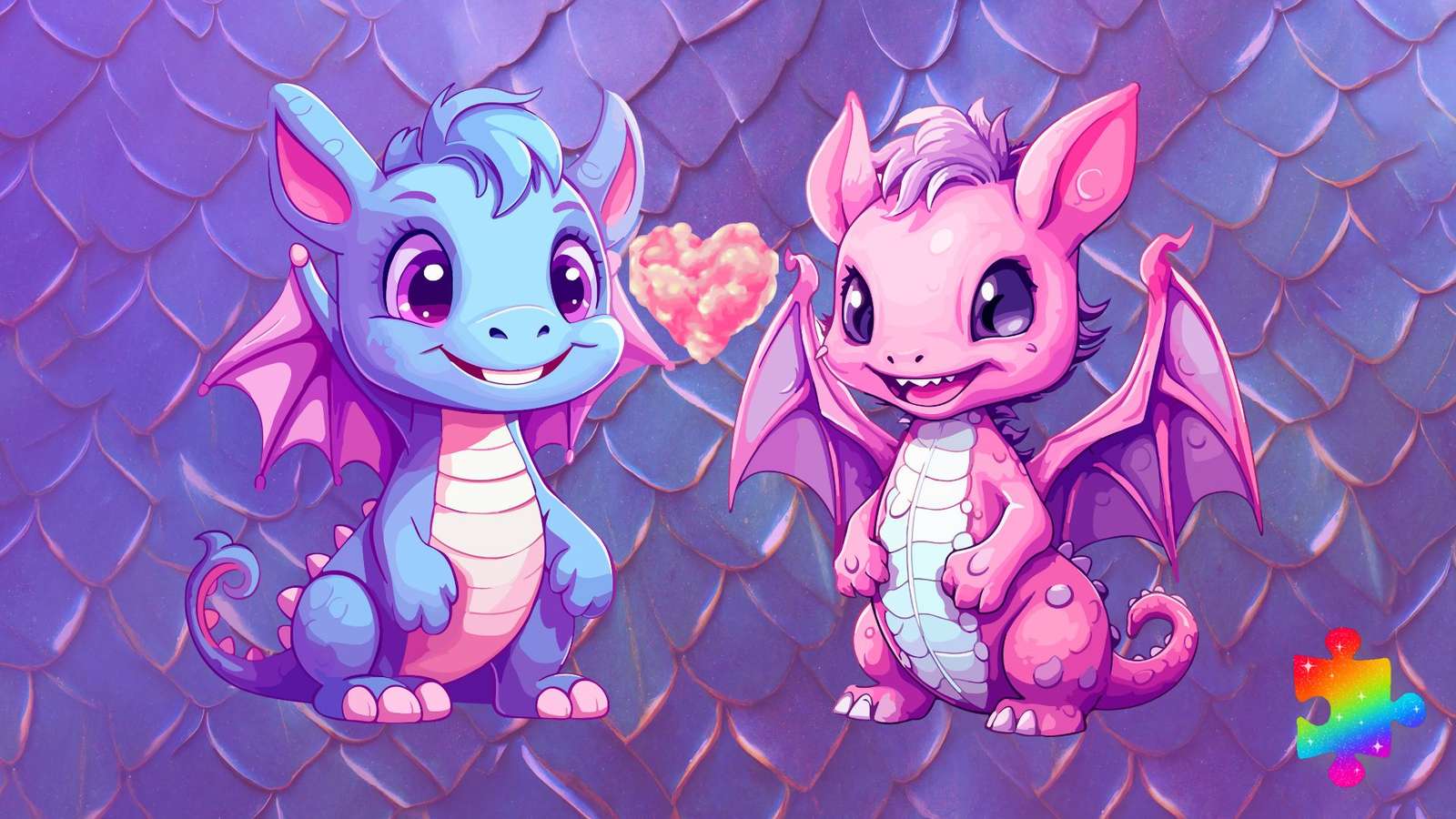 Casal Dragão puzzle online