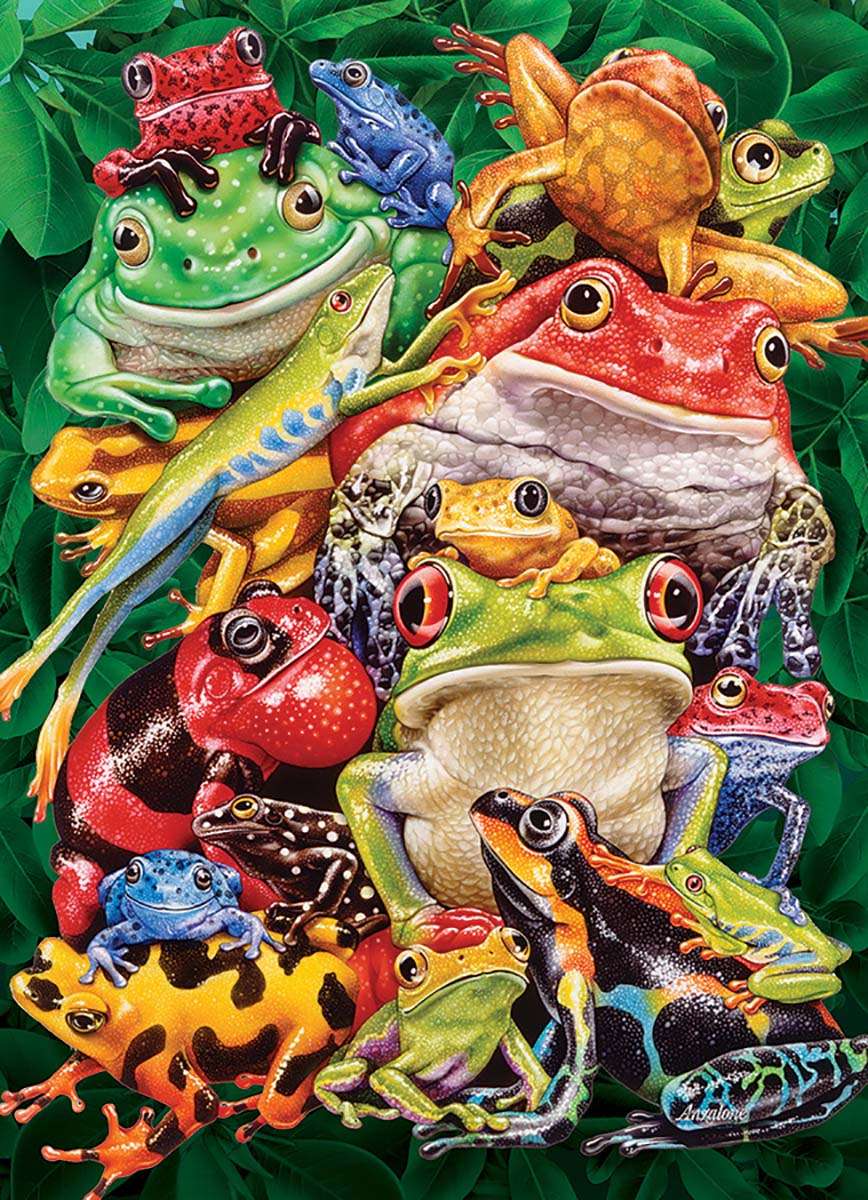 жаба жаба (природа) онлайн пъзел