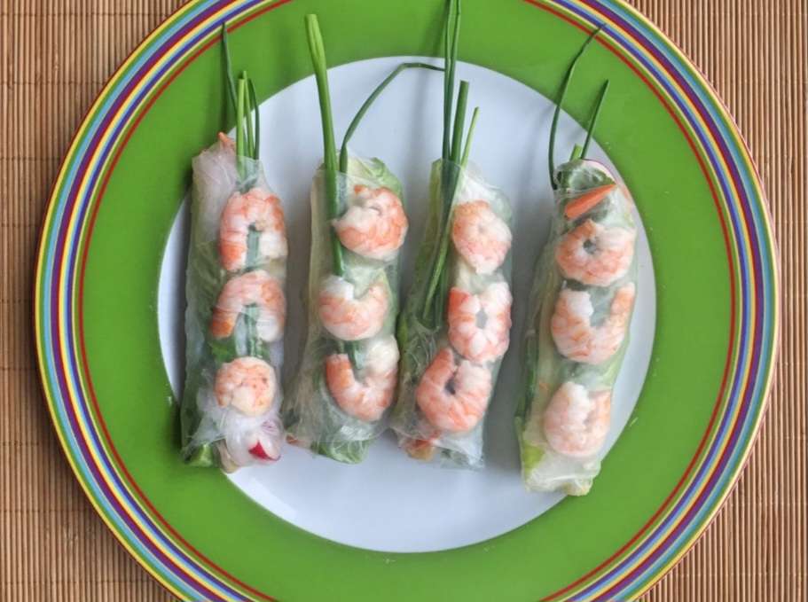 Spring wraps with shrimp jigsaw puzzle online