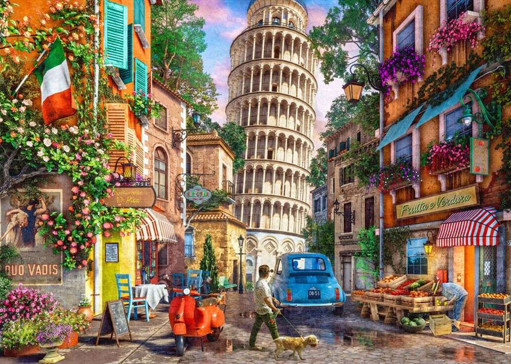 Italia Torre de Pisa rompecabezas en línea