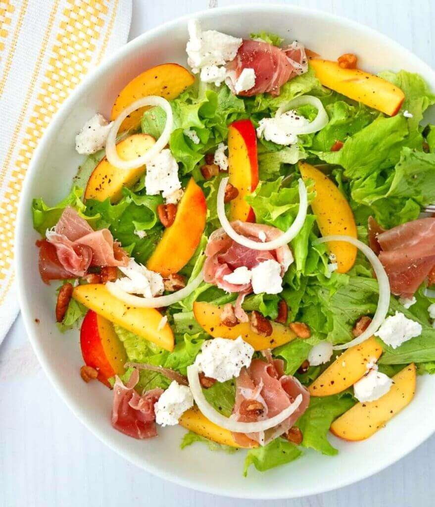 Perzik Prosciutto-salade legpuzzel online