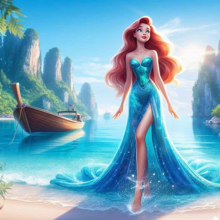 Ariel moderno Disney rompecabezas en línea
