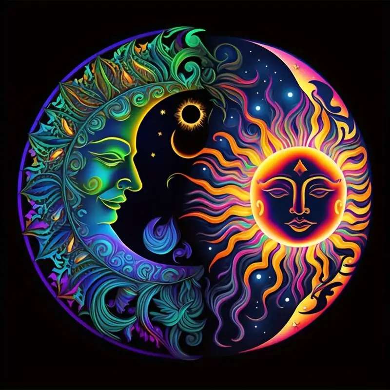 De maan en de zon online puzzel