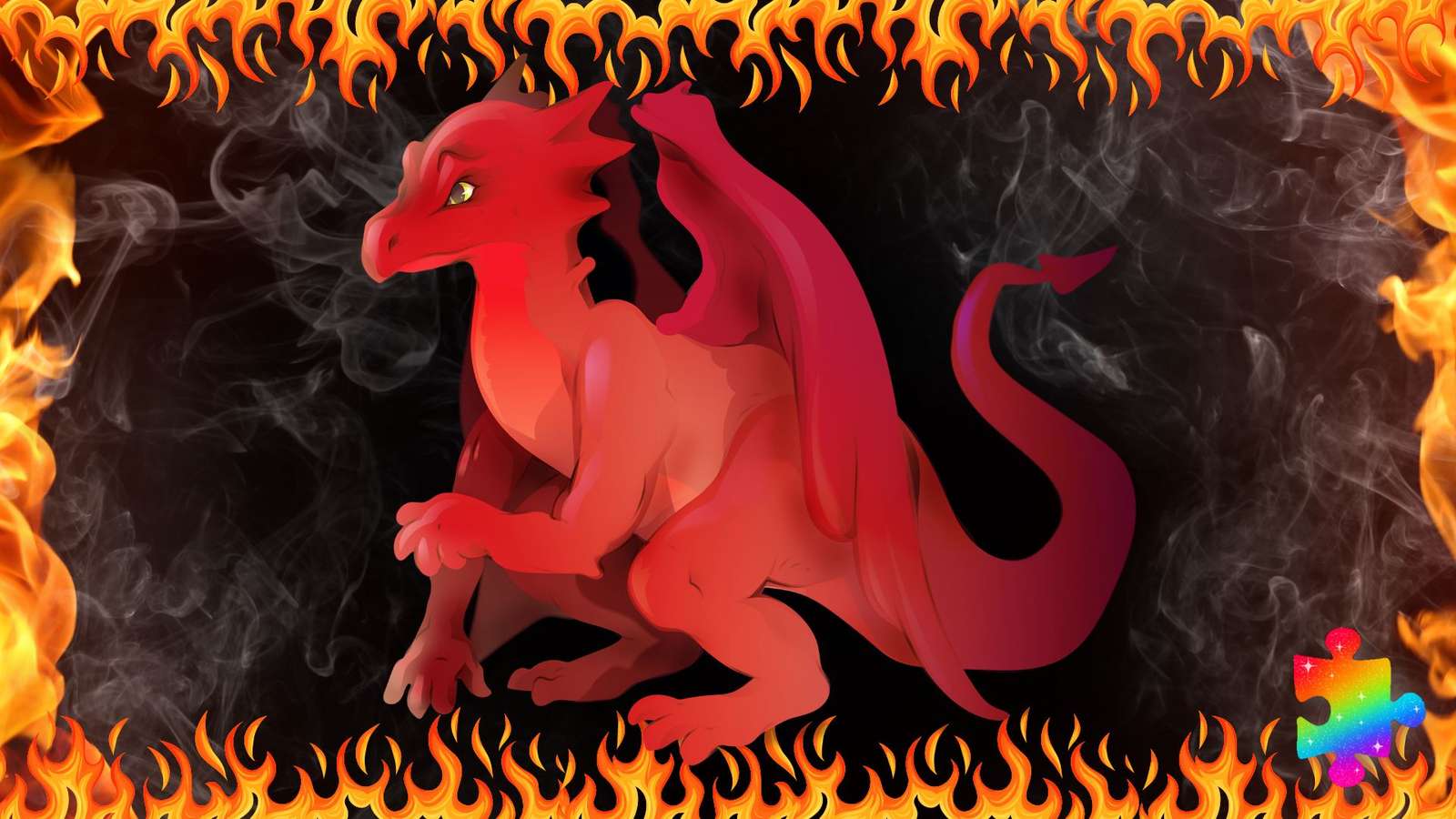 Вогнедишний дракон онлайн пазл