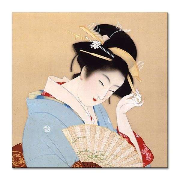 Geisha mit Fächer Puzzlespiel online