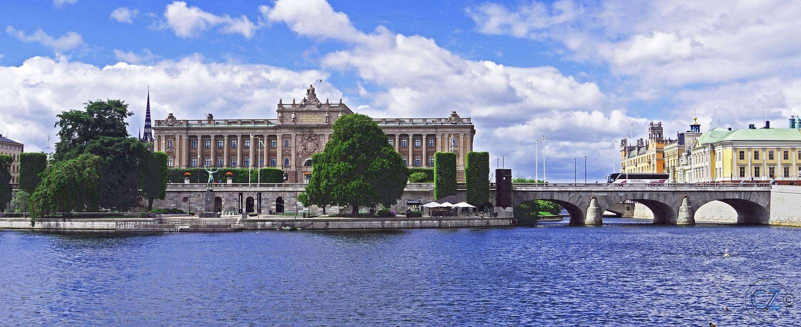 Стокгольм, Панорама пазл онлайн