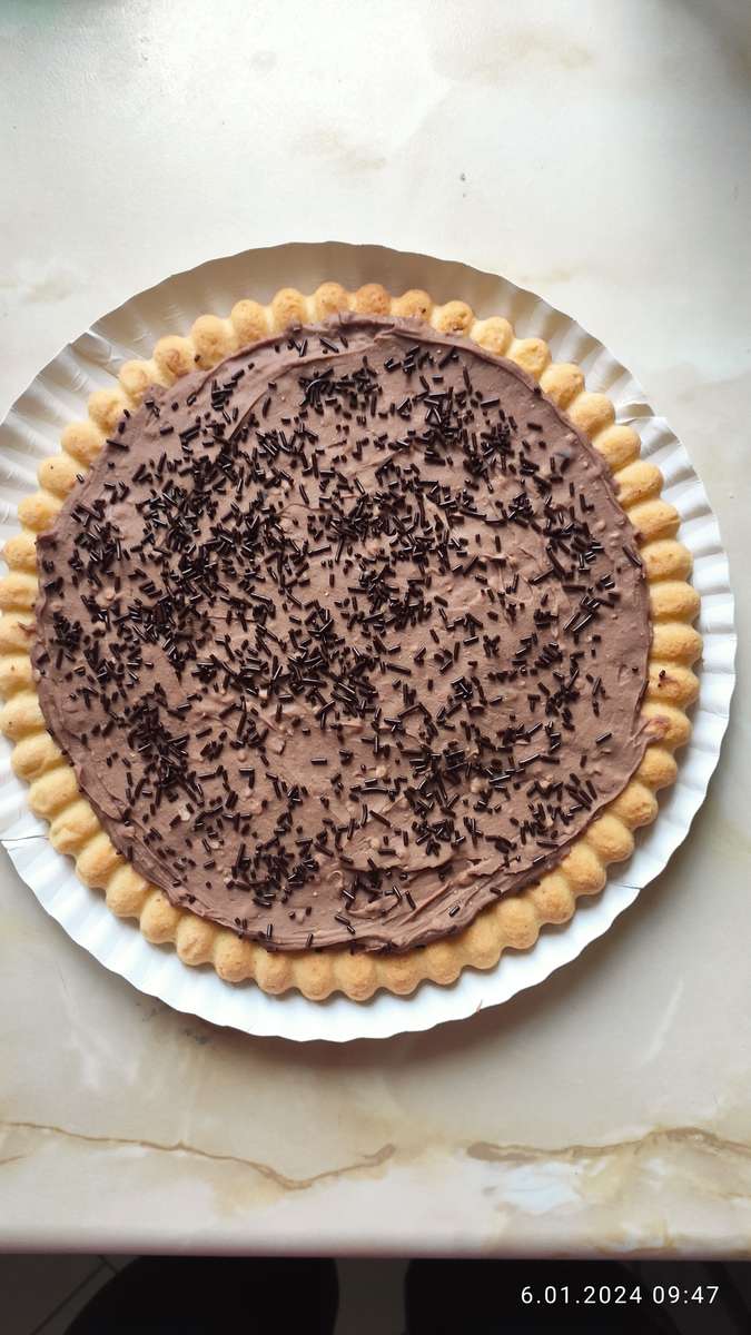 Шоколадний тарт пазл онлайн