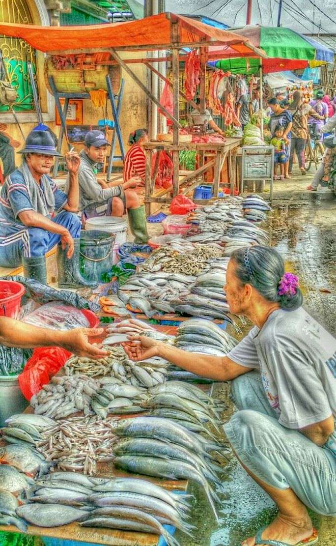 Mercato del pesce puzzle online