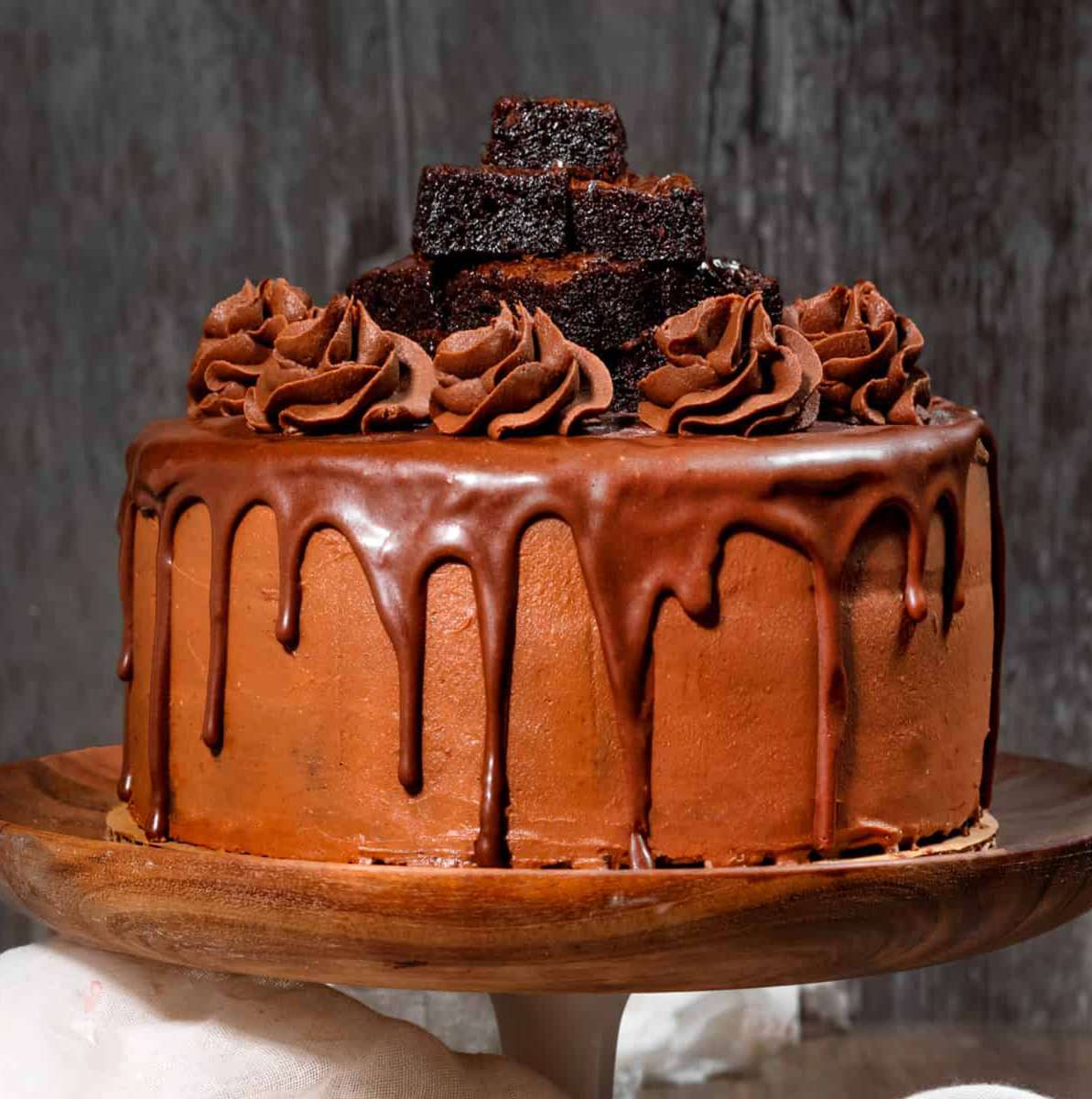 Шоколадный торт «Брауни»❤️❤️❤️❤️❤️ пазл онлайн