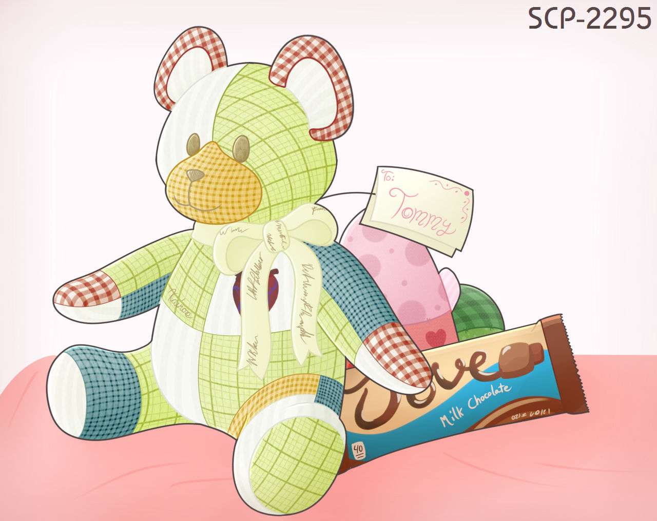 scp 2295 the bear with the fabric heart jigsaw puzzle online