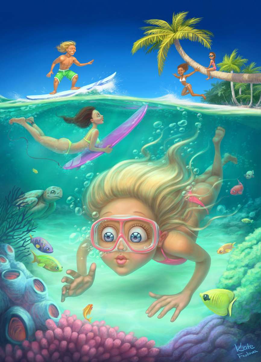 Snorkeling jigsaw puzzle online