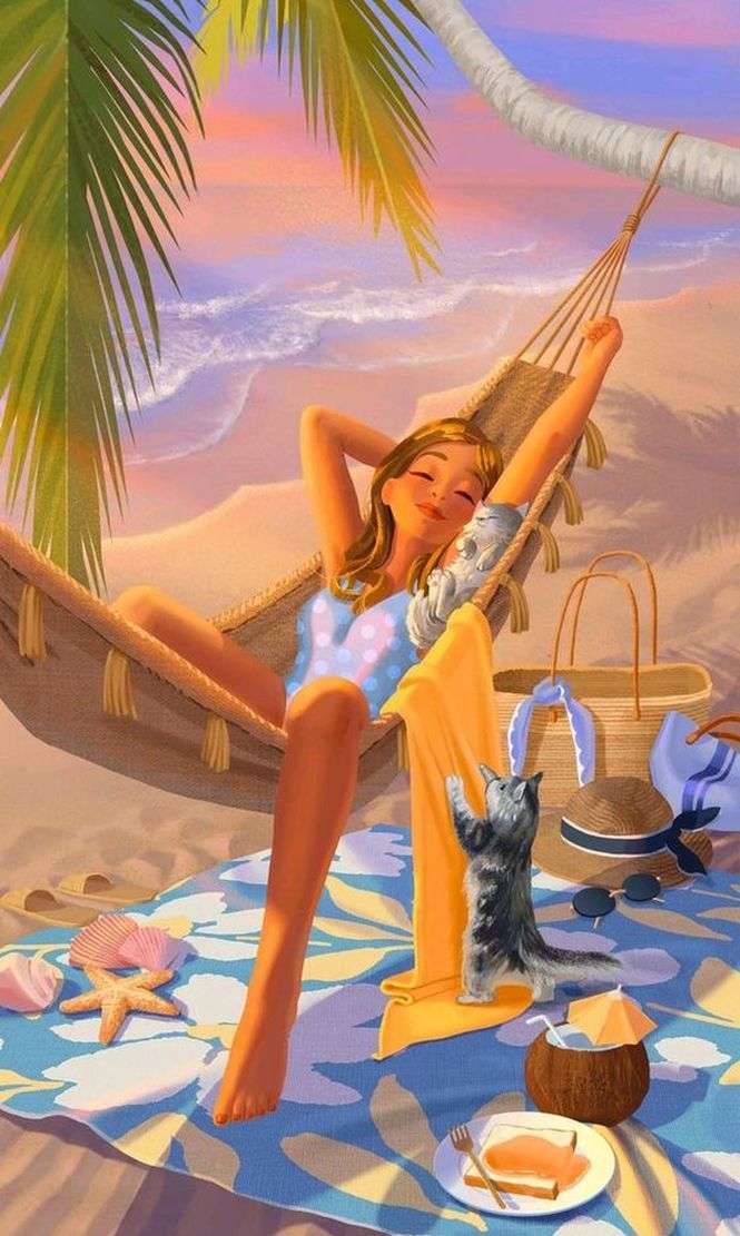 ​ Lazing in the hammock online puzzle