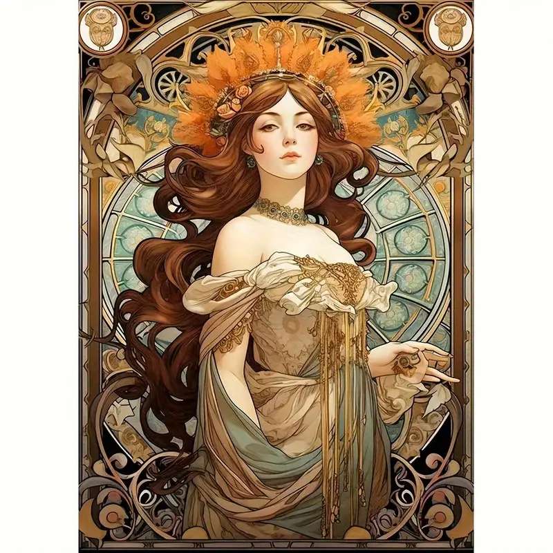 ritratto di donna - Art Nouveau puzzle online