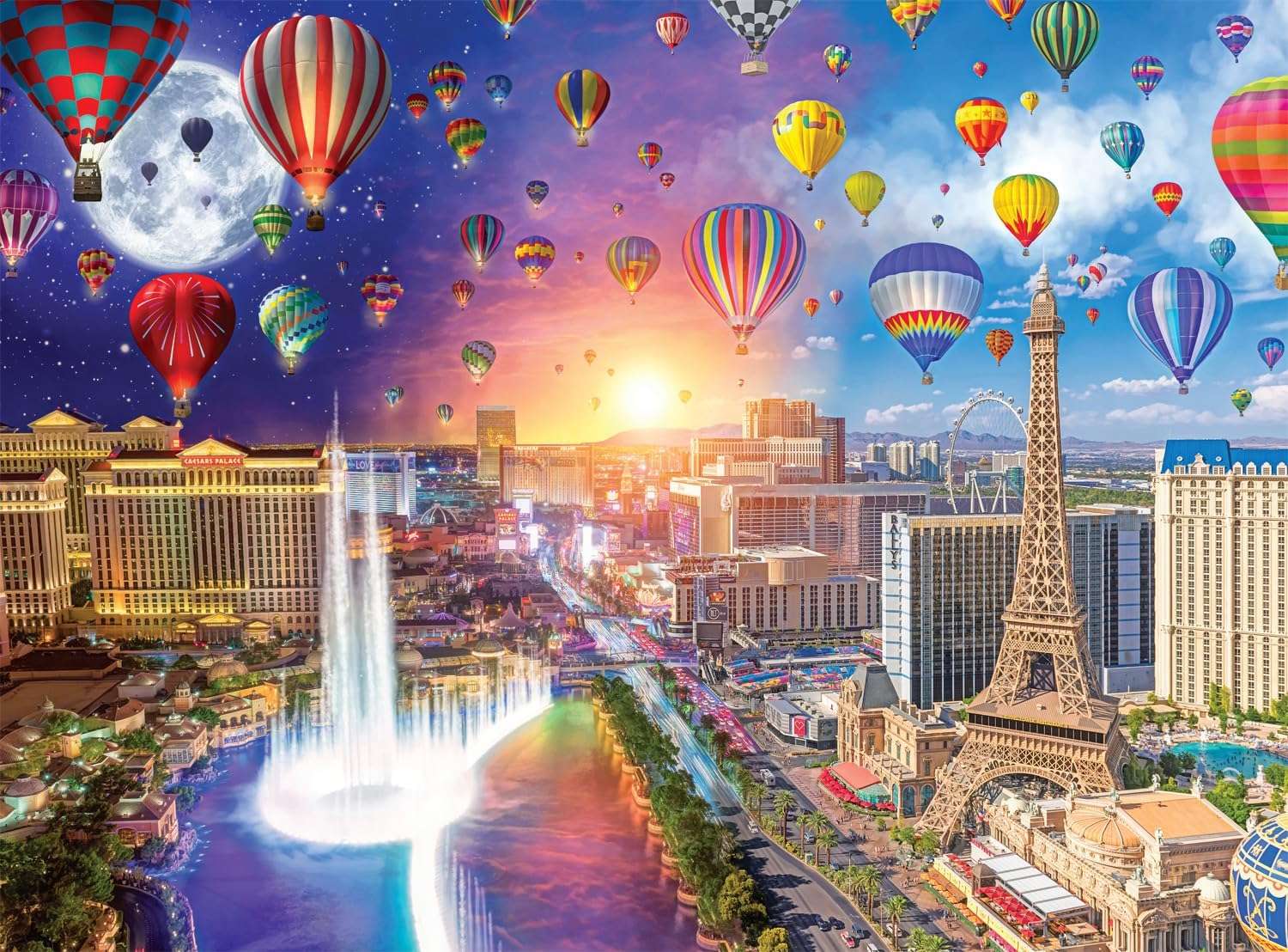 Spettacolo di mongolfiere di Las Vegas puzzle online