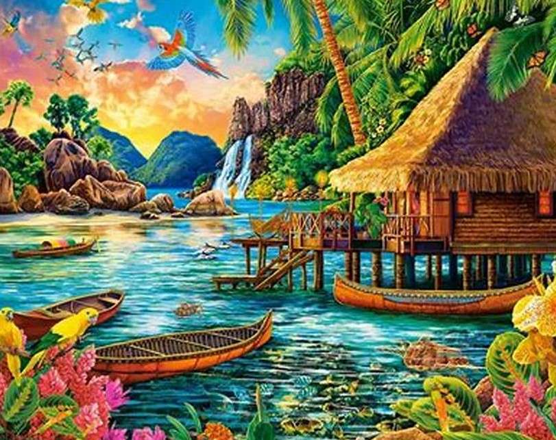 A fabulous view in the Tropics jigsaw puzzle online