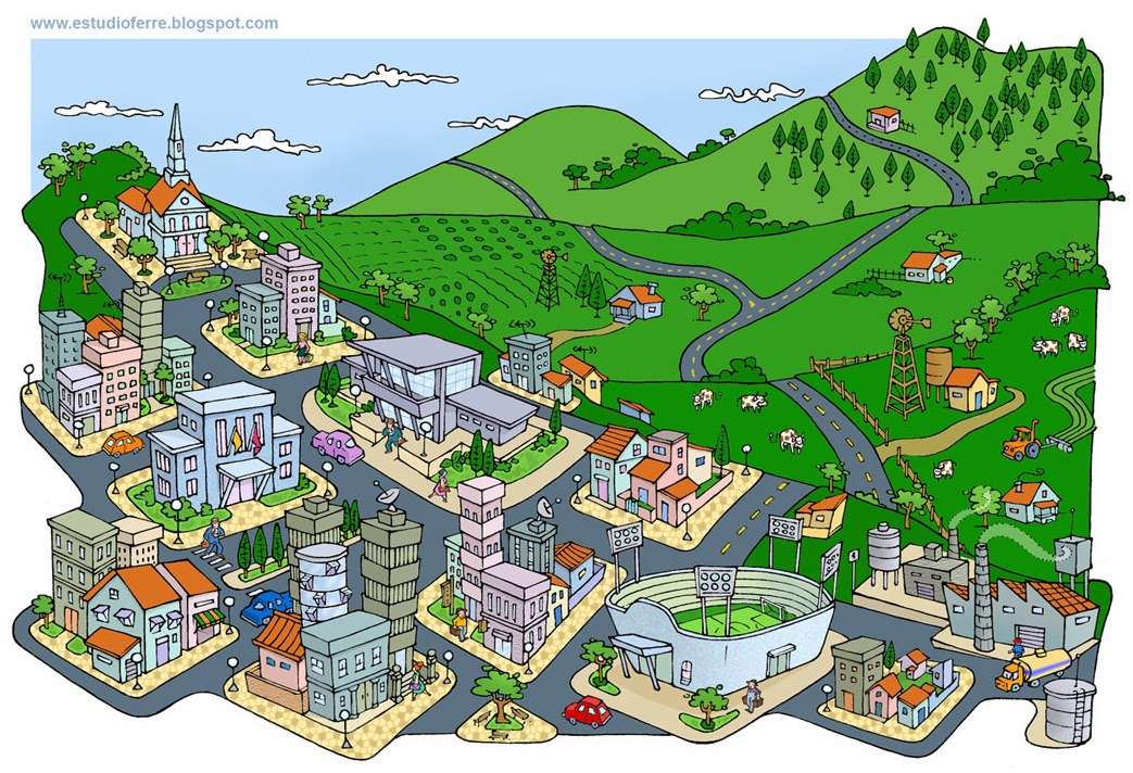 Oraș vs țară jigsaw puzzle online