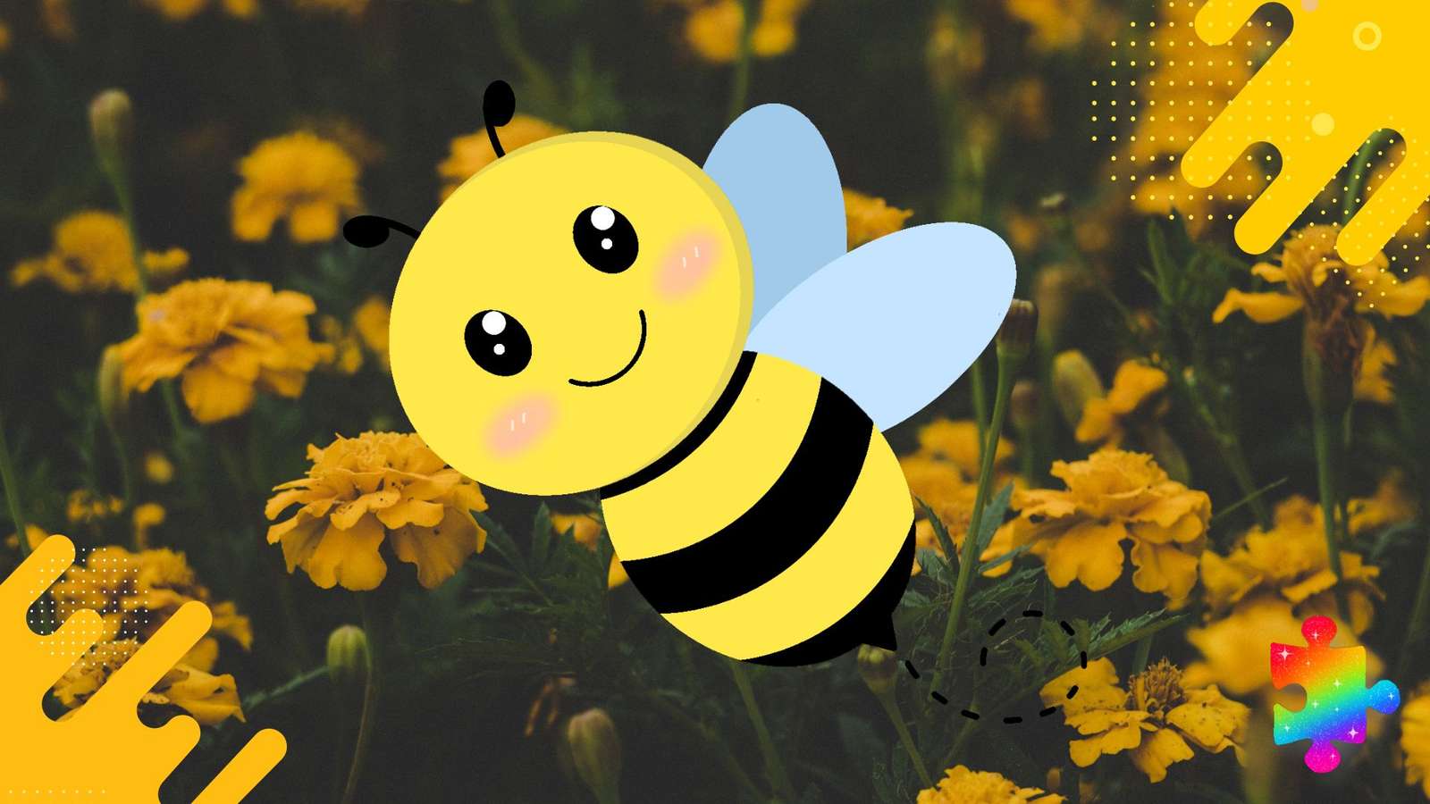 Happy Bee skládačky online