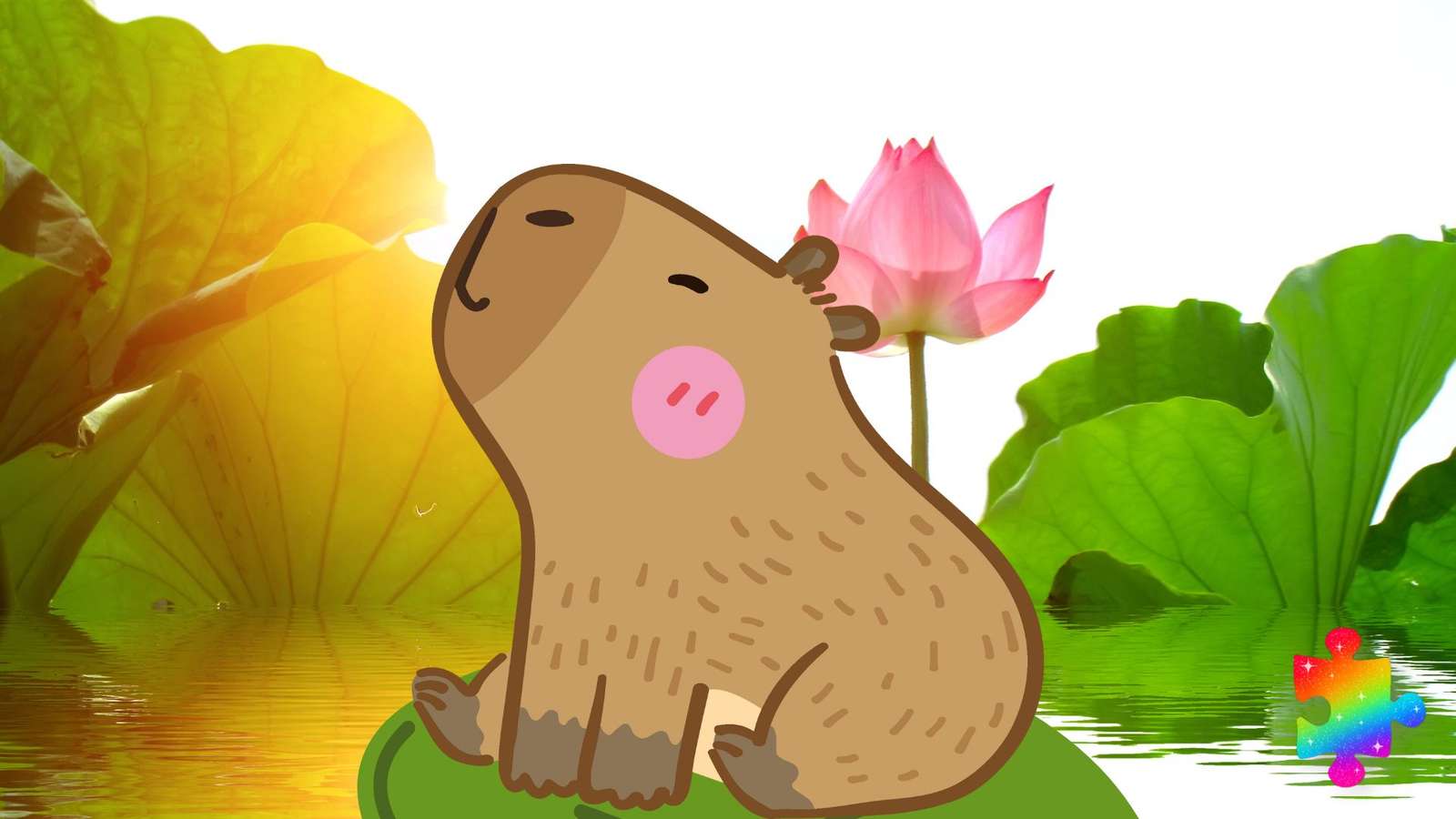 Primăvara Capybara puzzle online