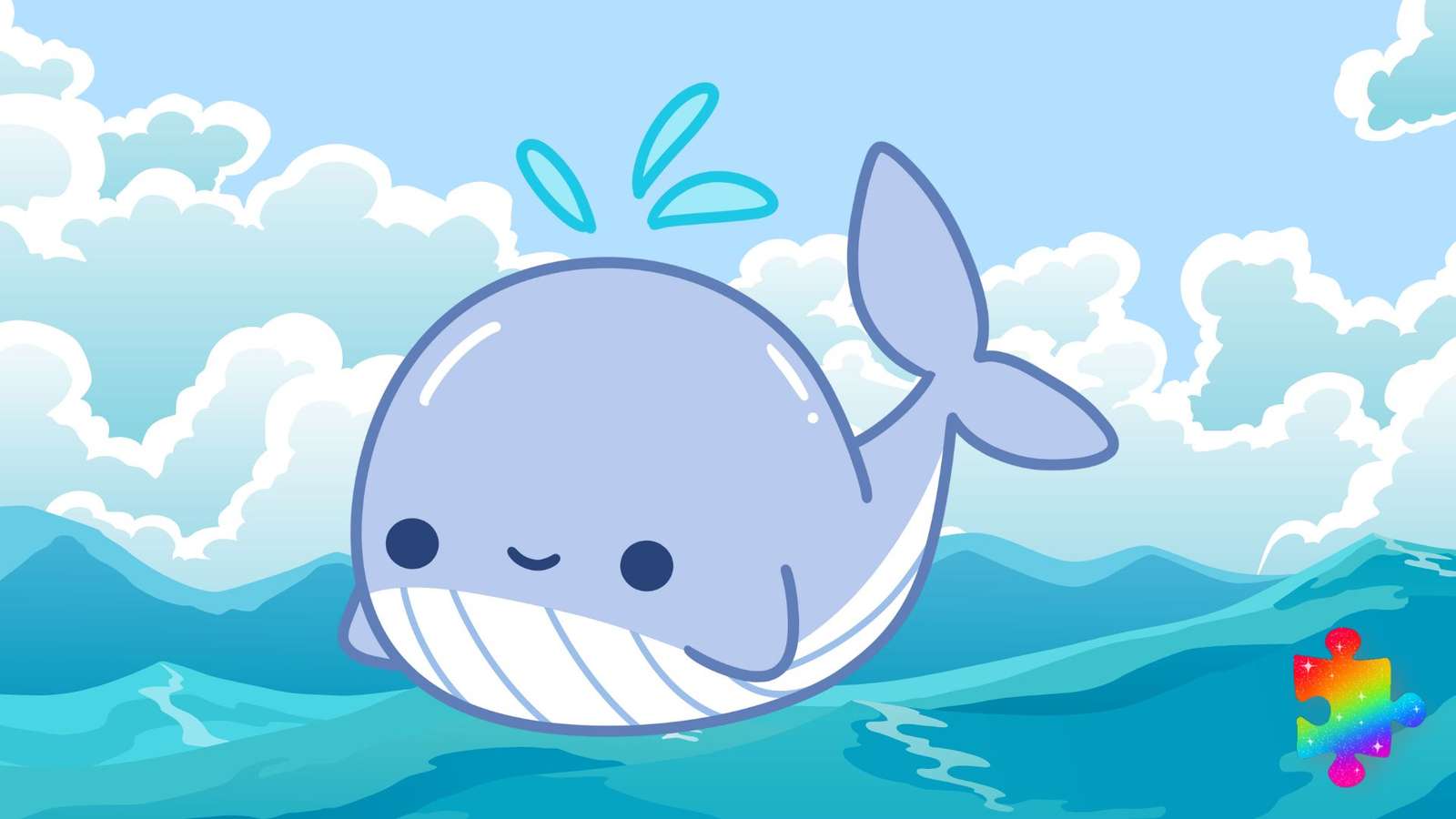 Милий кит пазл онлайн