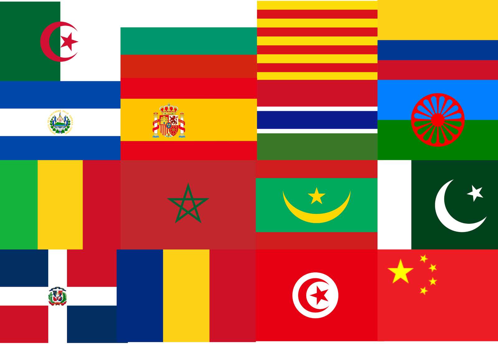 zászlók szövetsége online puzzle