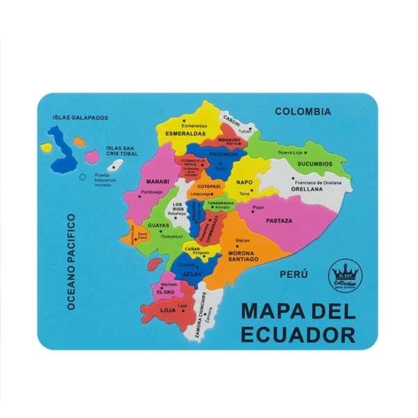 Карта Эквадора пазл онлайн