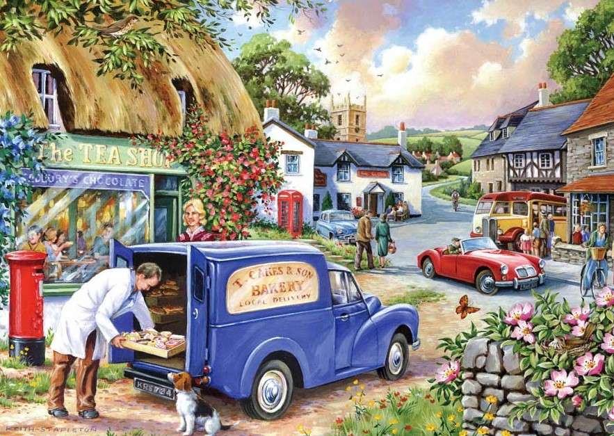 Cake delivery by car jigsaw puzzle online