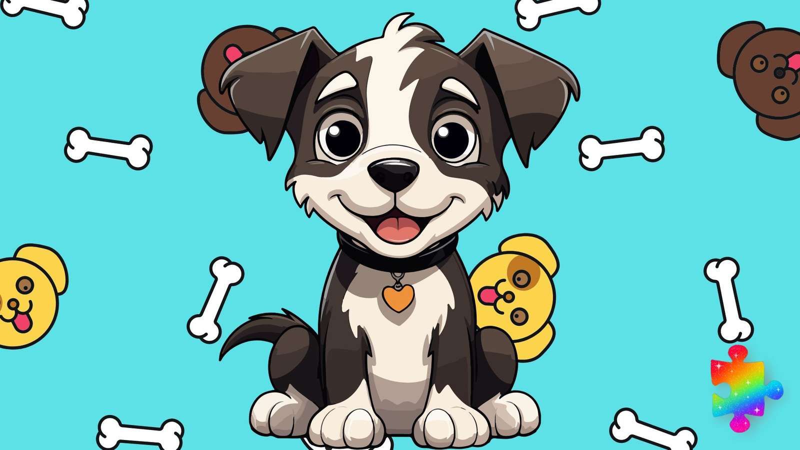 Schattige puppy C legpuzzel online