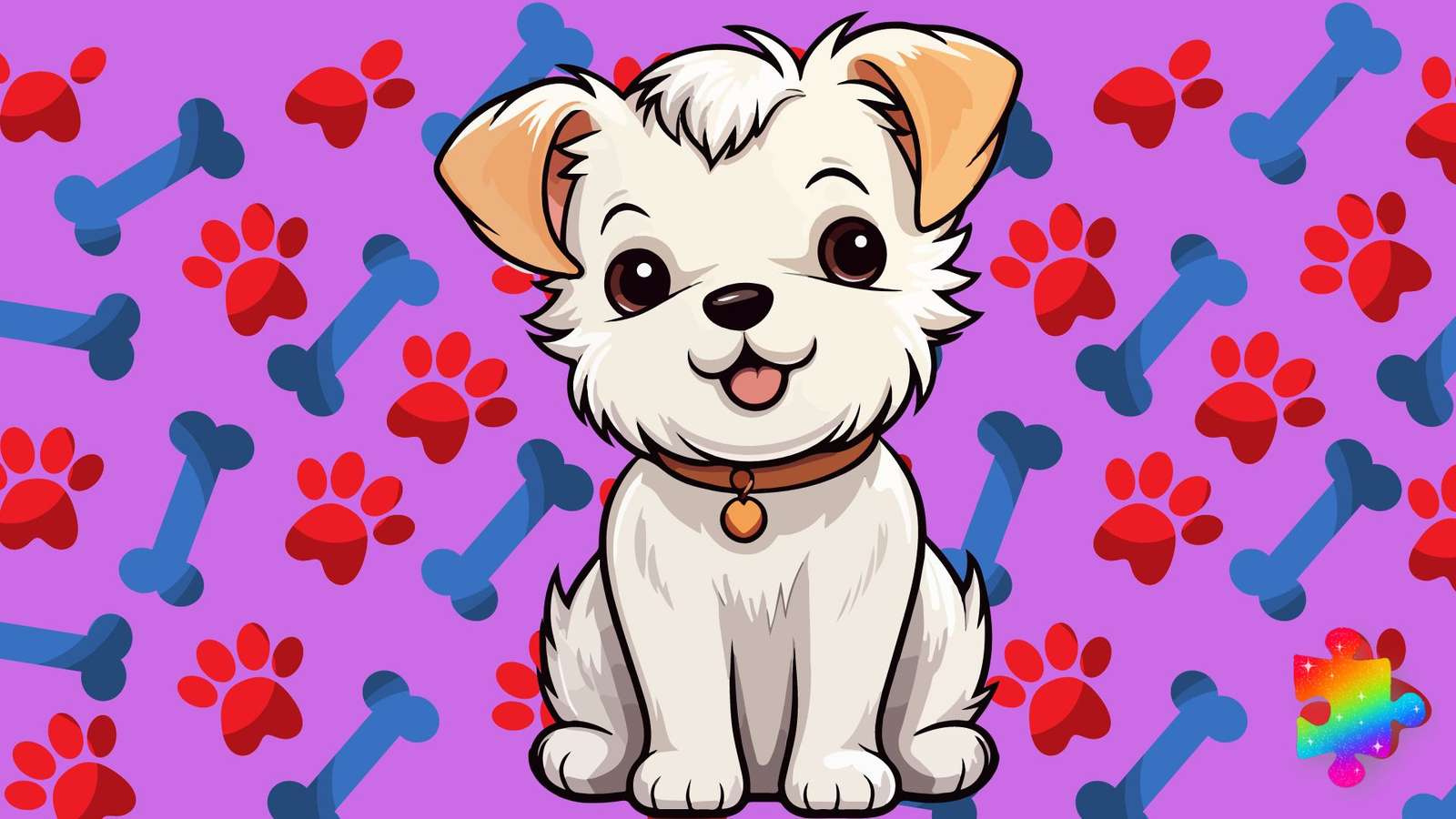 Schattige puppy C online puzzel