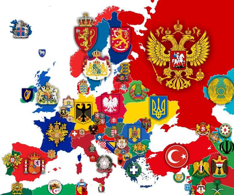 гербове на европа онлайн пъзел