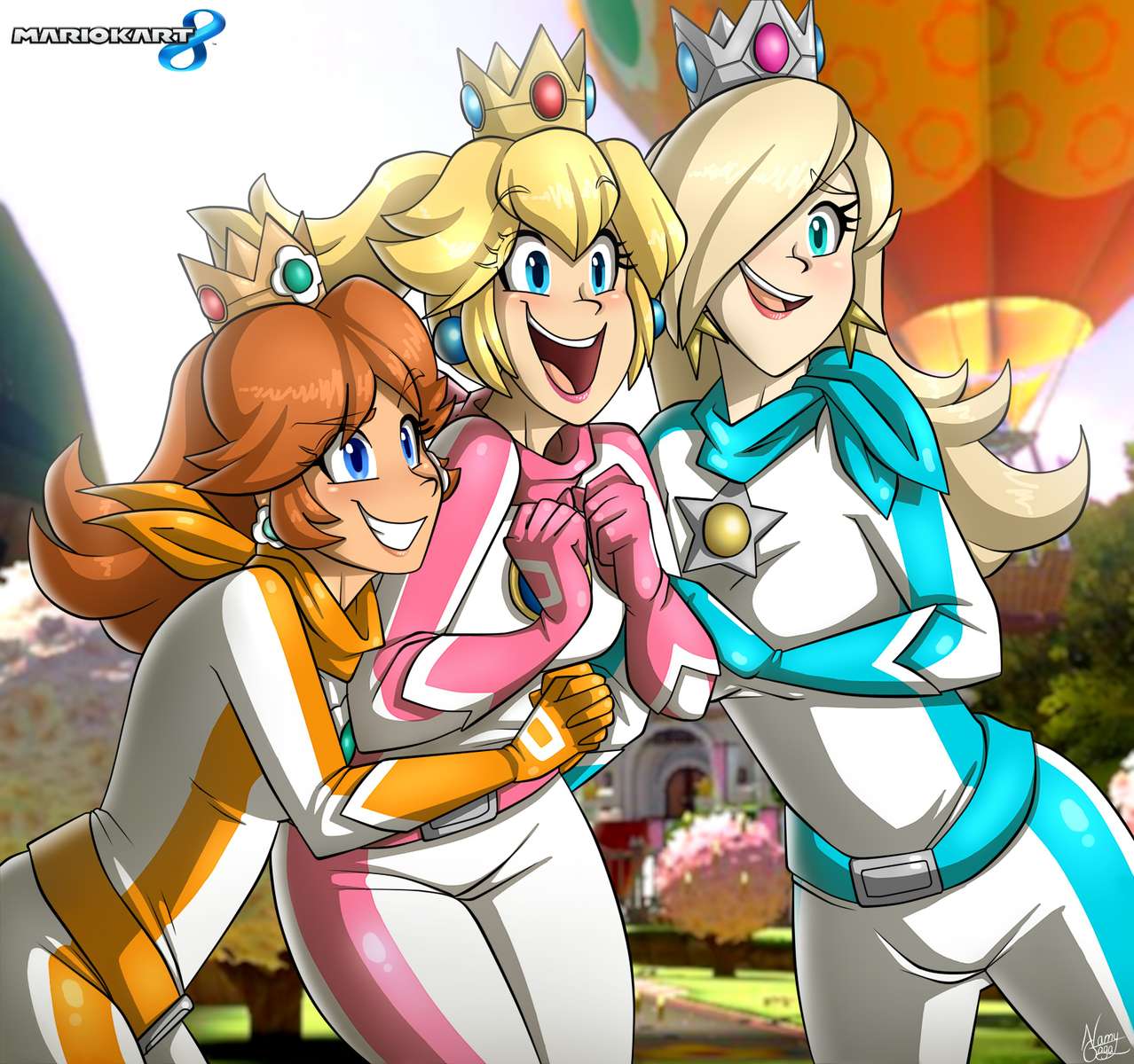 Le principesse Peach, Rosalina e Daisy puzzle online