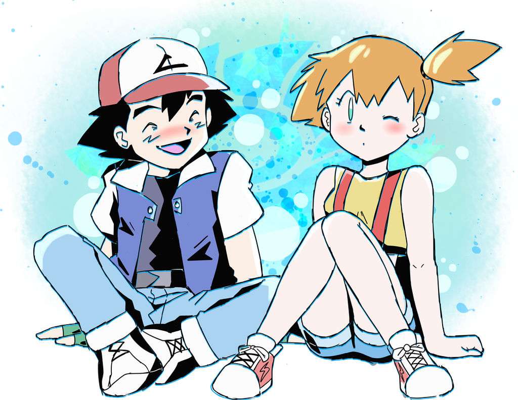 Ash și Misty puzzle online