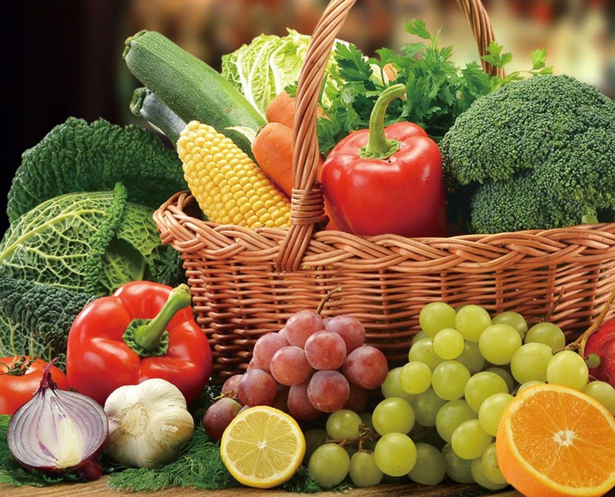 Зеленчуци и плодове онлайн пъзел