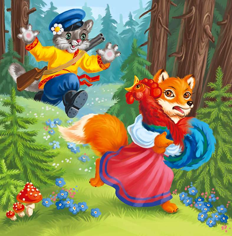 Picture with fairy tale characters online puzzle