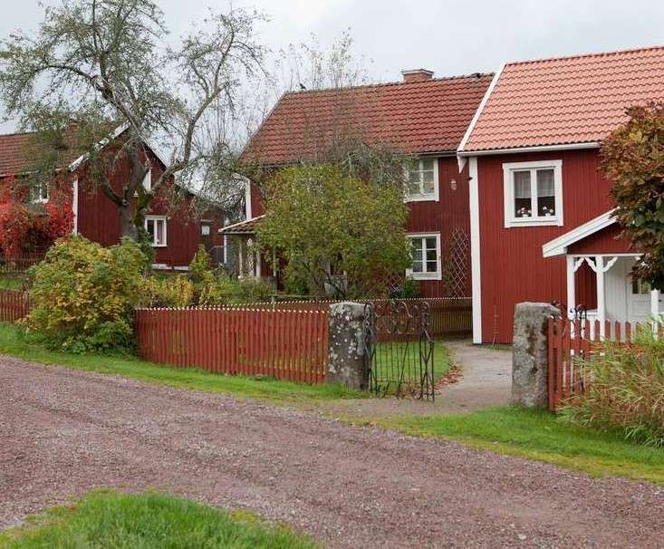 Bullerbyn – un villaggio in Svezia puzzle online