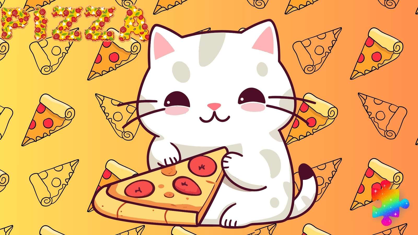 Pizza Katt Pussel online