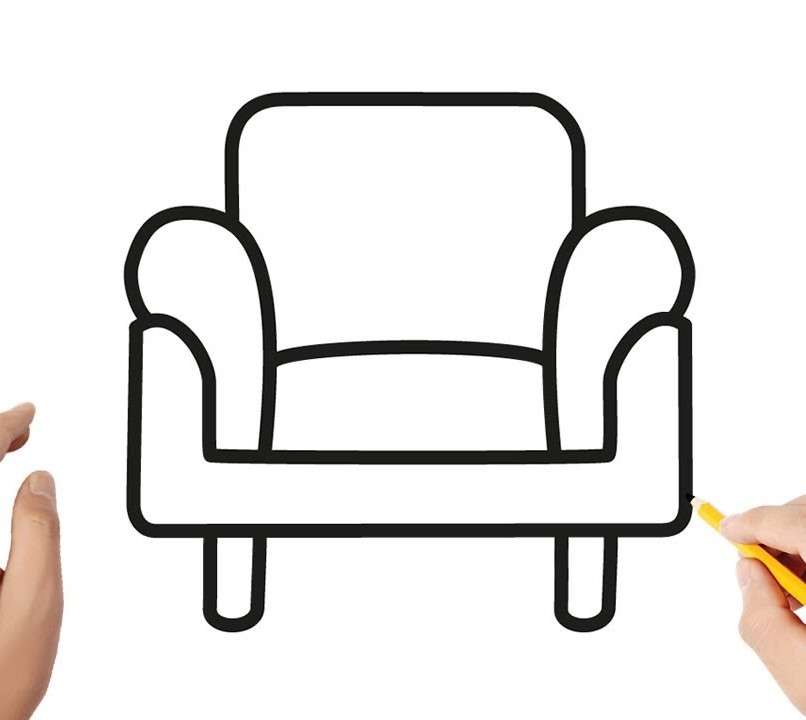 肘掛け椅子の描画 オンラインパズル