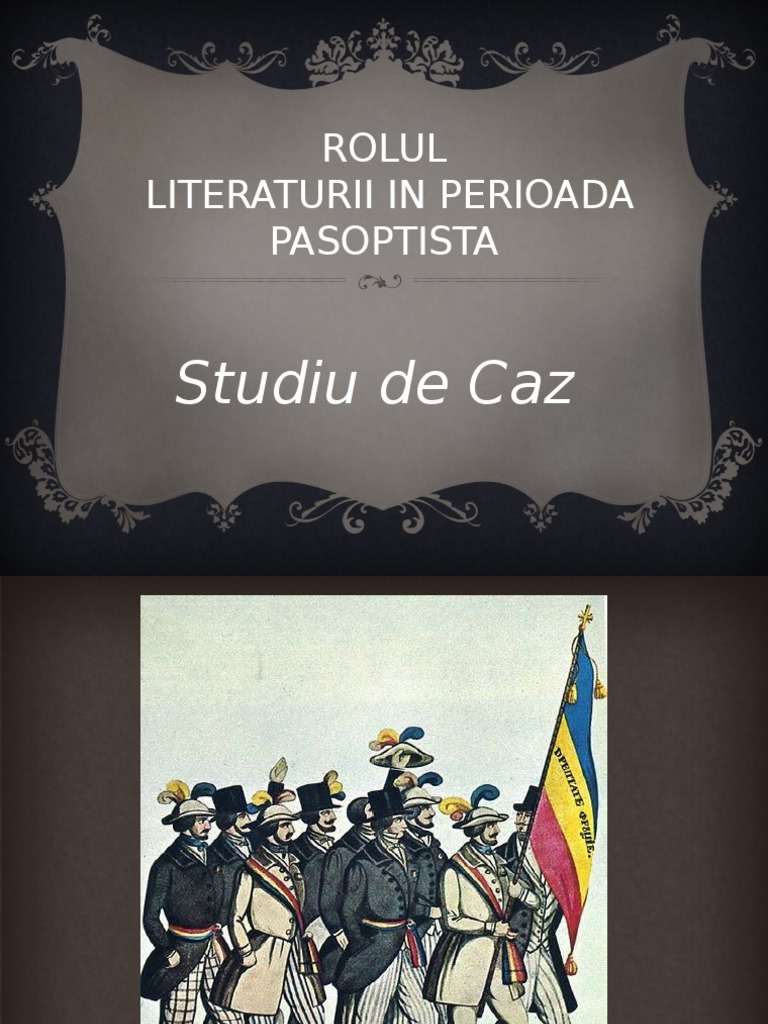 Rolul letteraturii in periodo pașoptista puzzle online